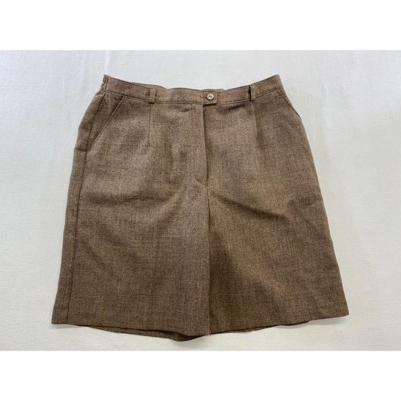 Tradition Women's Flat Front Casual Shorts Size 14 - Picture 1 of 3